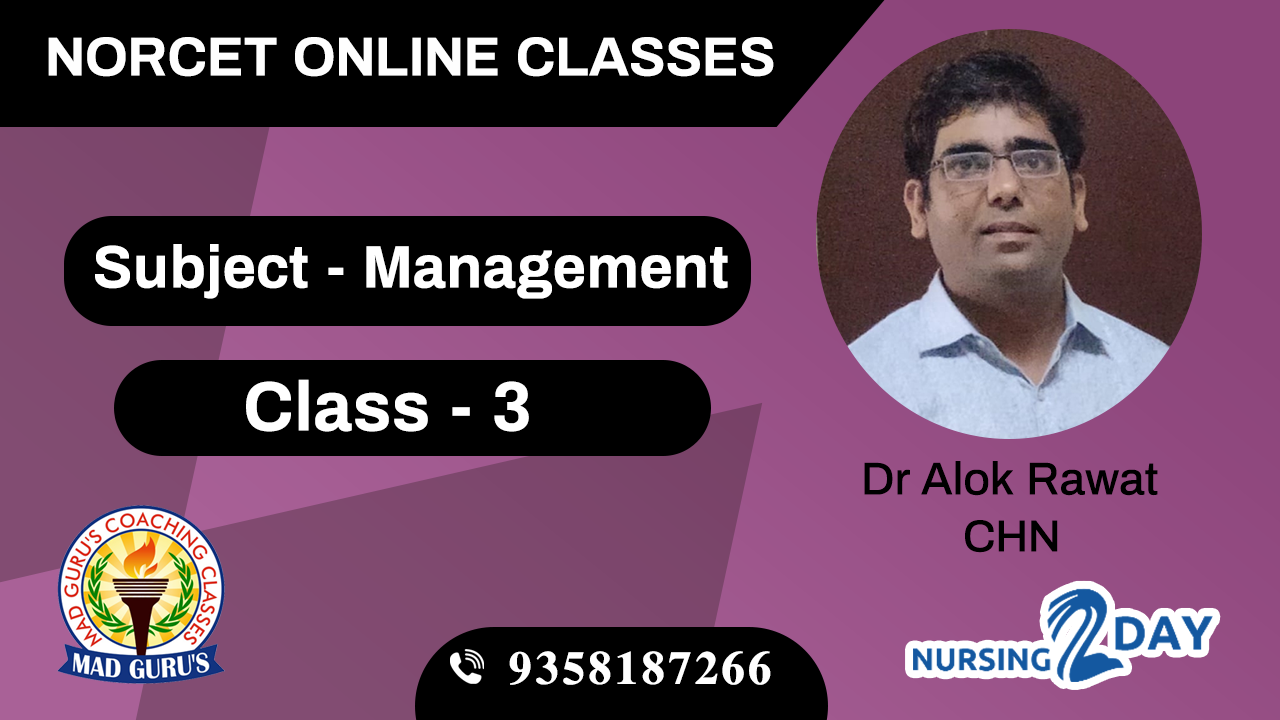 NORCET Management Class 3