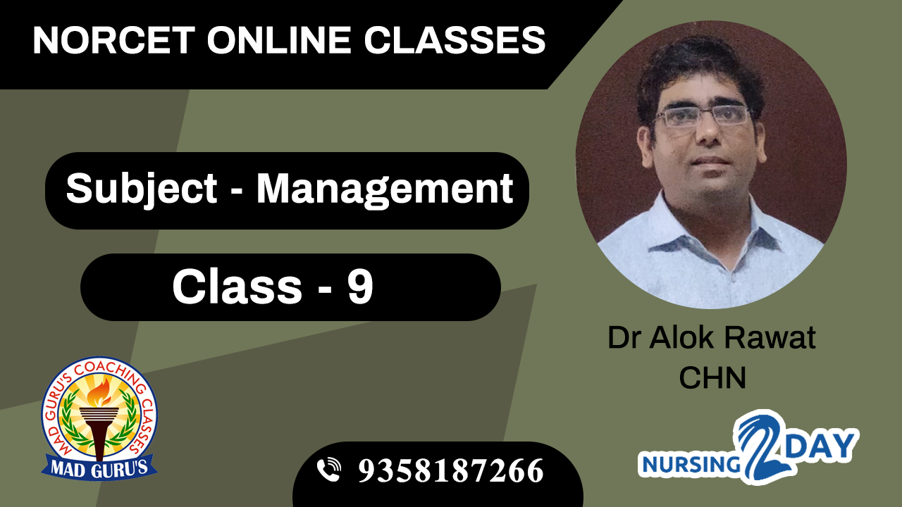 NORCET Management Class 9