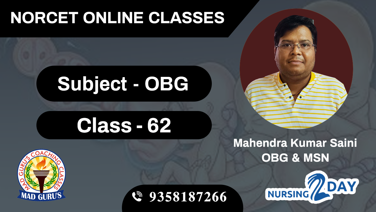 NORCET OBG CLASS 62