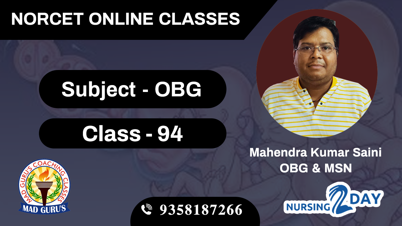 NORCET OBG CLASS 94