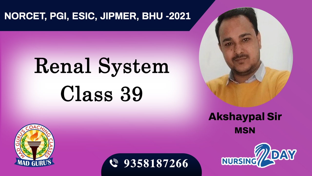 Renal System Class 39