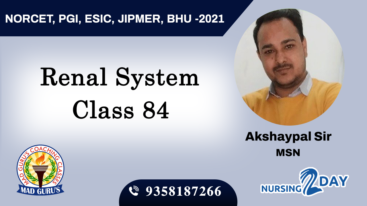 Renal System Class 84
